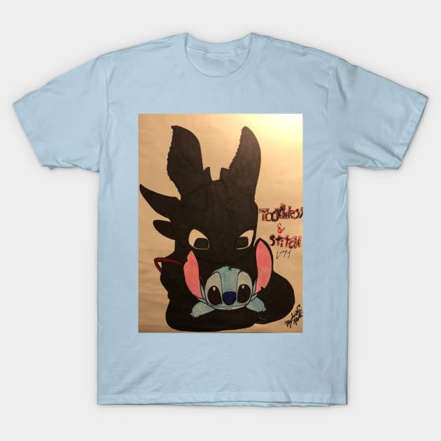 Toothless & Stitch T-Shirt by ChibiLevi